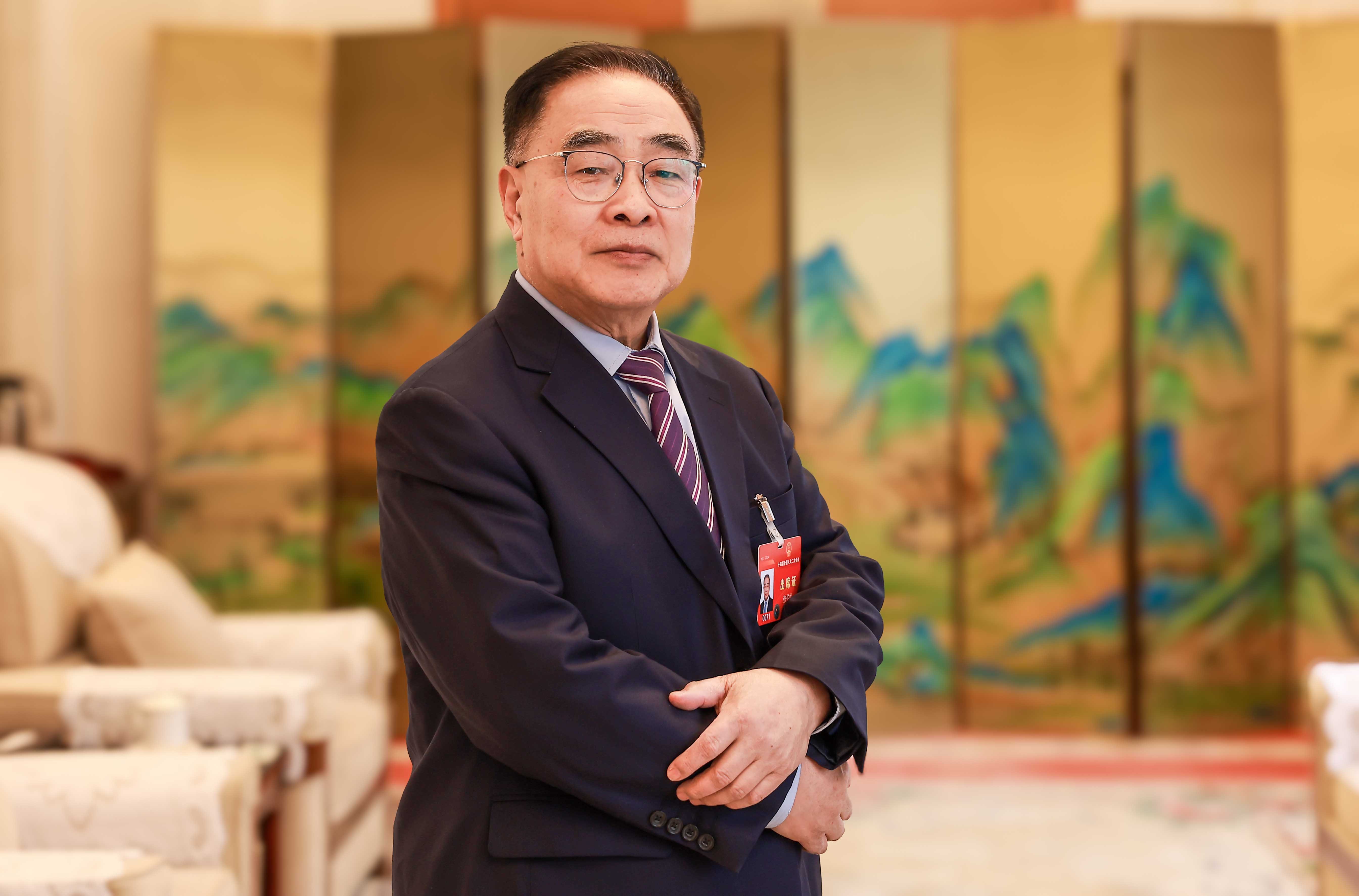 全國人大代表，中國工程院院士、天津中醫(yī)藥大學(xué)名譽(yù)校長張伯禮。受訪者供圖