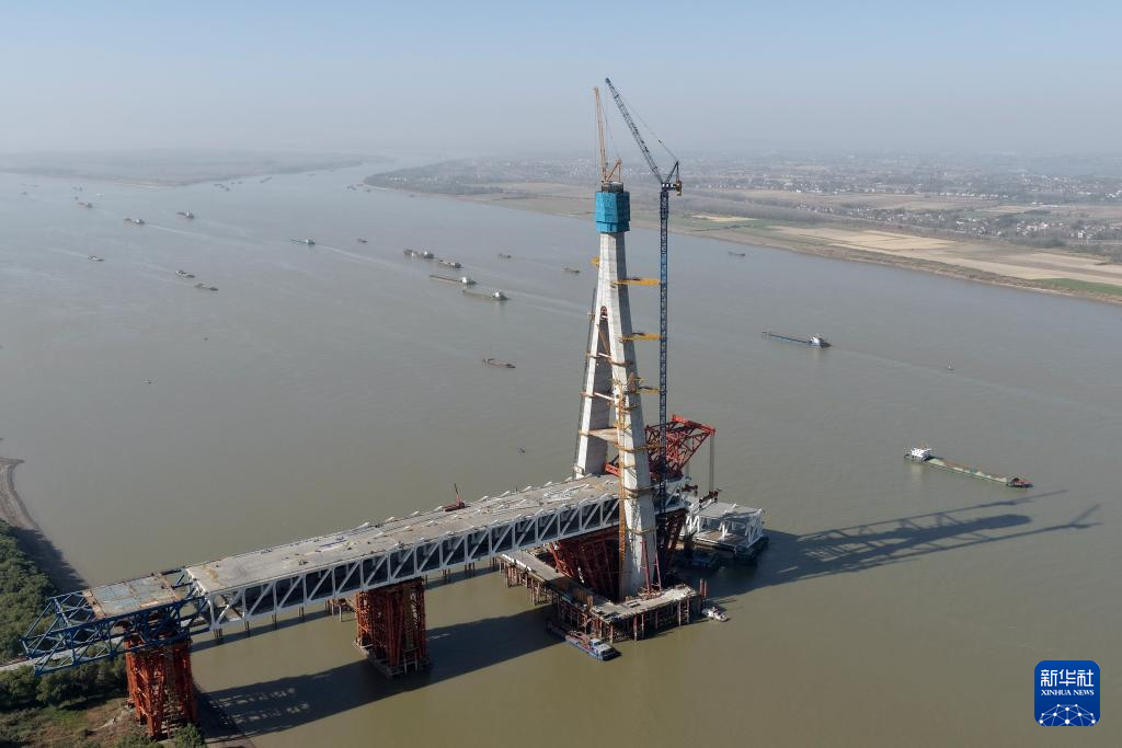 池州長江公鐵大橋建設(shè)進(jìn)展順利